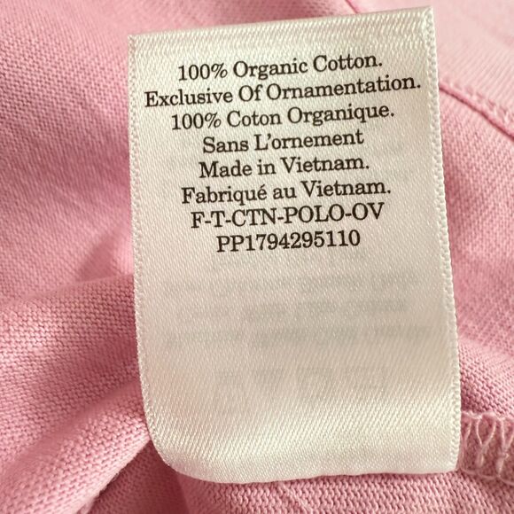 EVERLANE The Retro Jersey Polo Shirt S Mauve Pink Collar Top Oversized NWT B35 - Picture 6 of 7